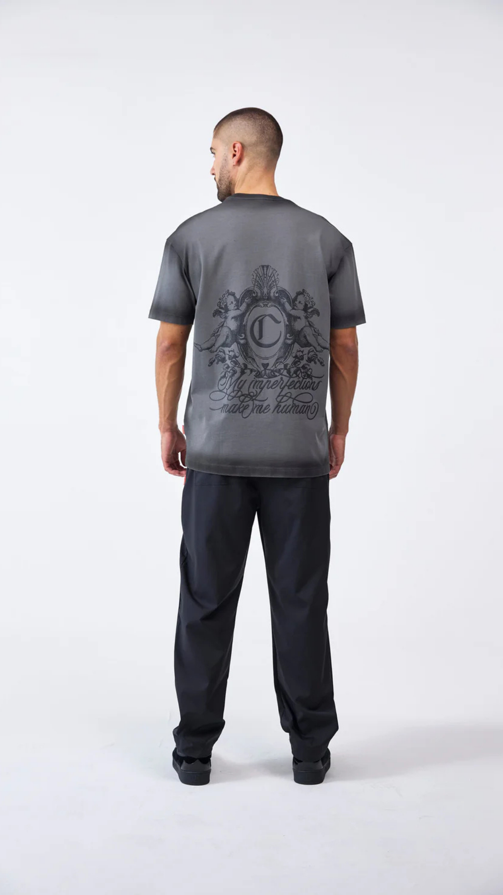CAMISETA CLEMONT INTAGLIO GRIS OSCURO
