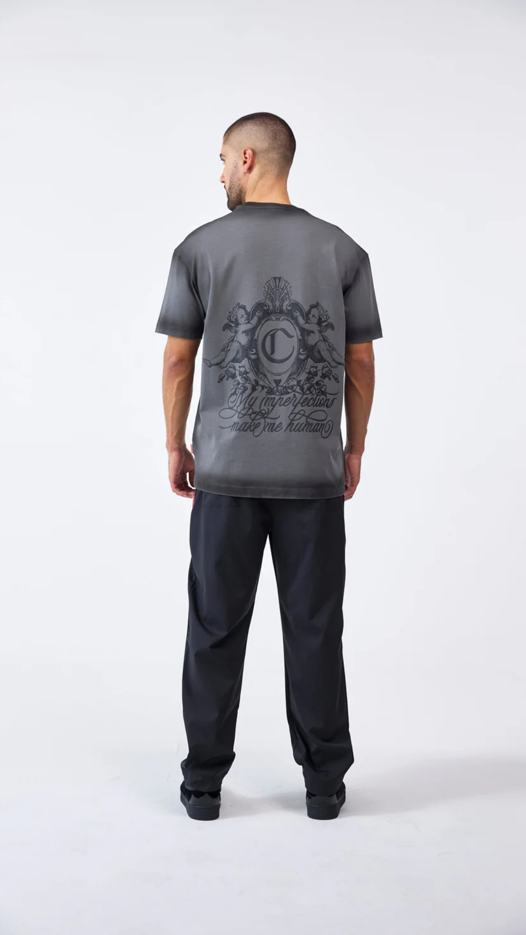 CAMISETA CLEMONT INTAGLIO GRIS OSCURO