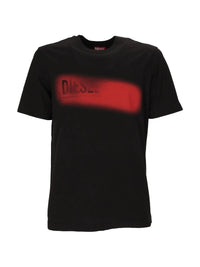 Camiseta  Diesel Logo Printed Distressed T-Shirt