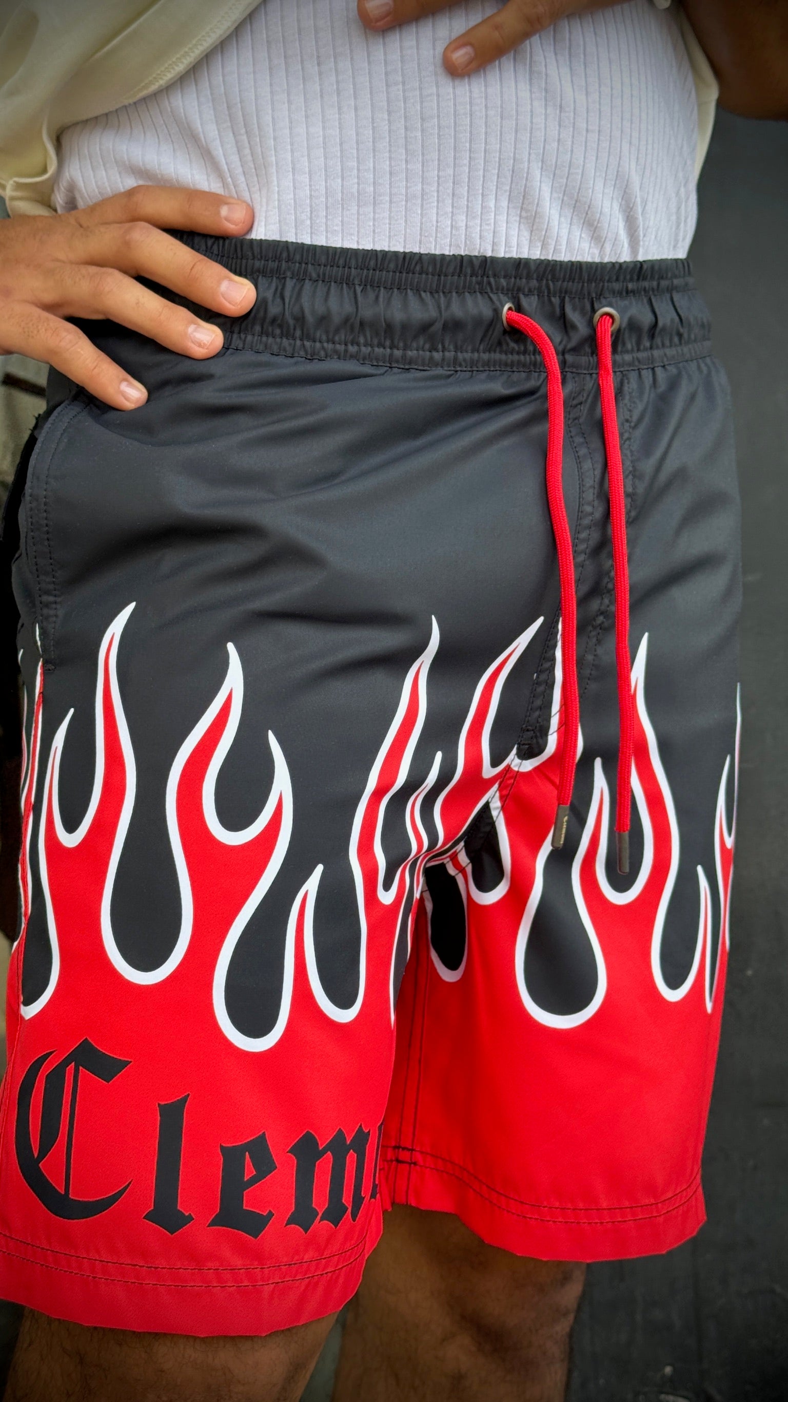 PANTALONETA CLEMONT PARADIGMA NEGRO/ROJO