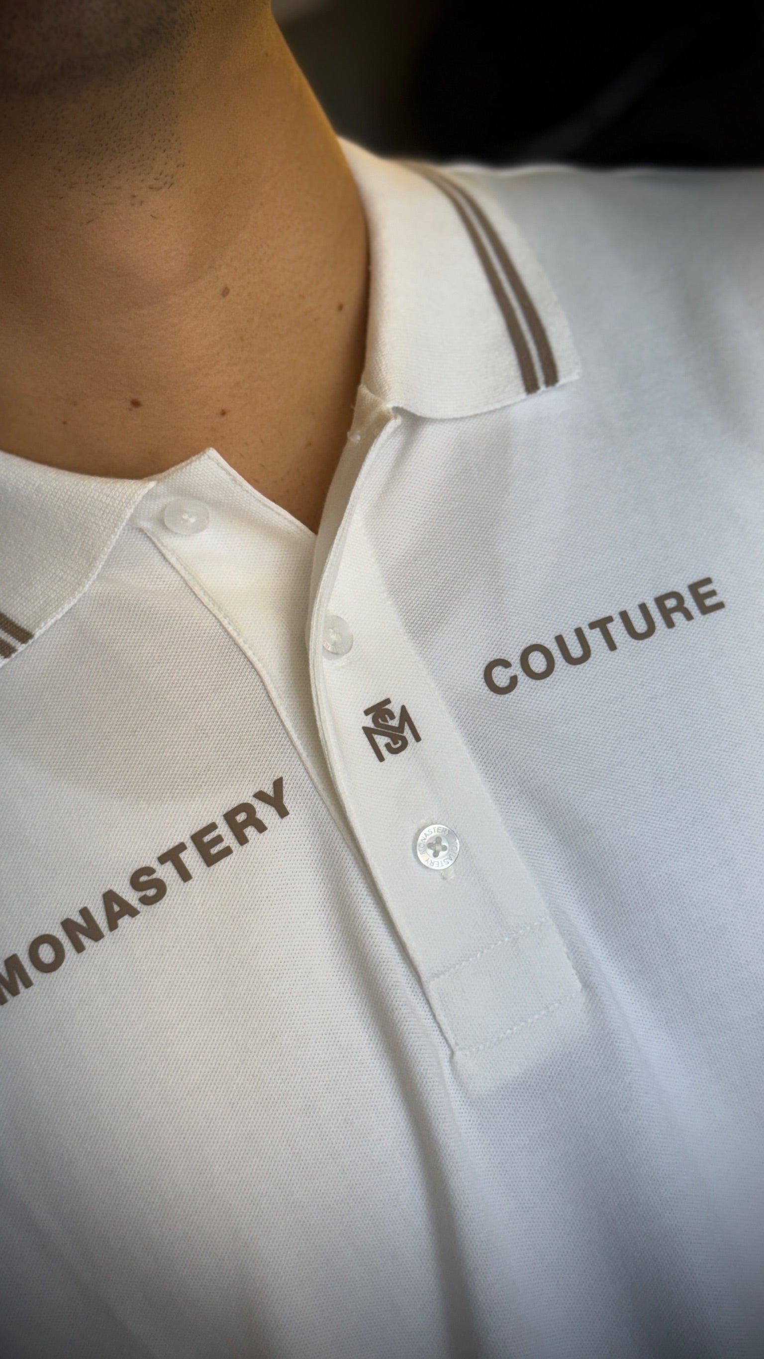 CAMISETA MONASTERY KORION POLO WHITE