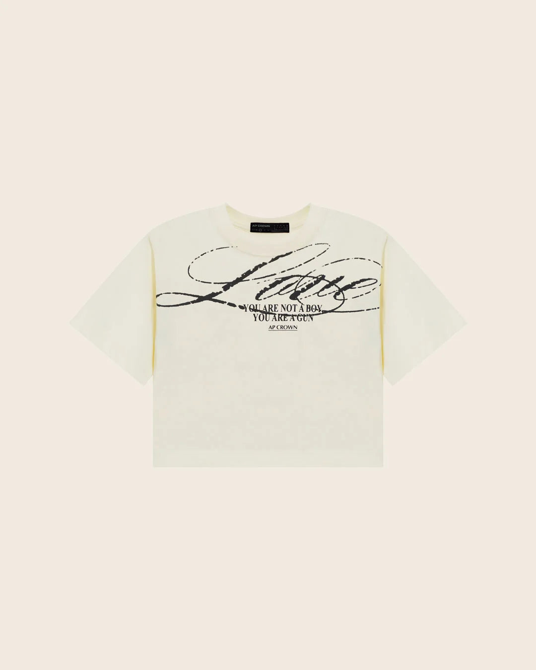 CROP TOP FLOWER WHITE AP CROWN