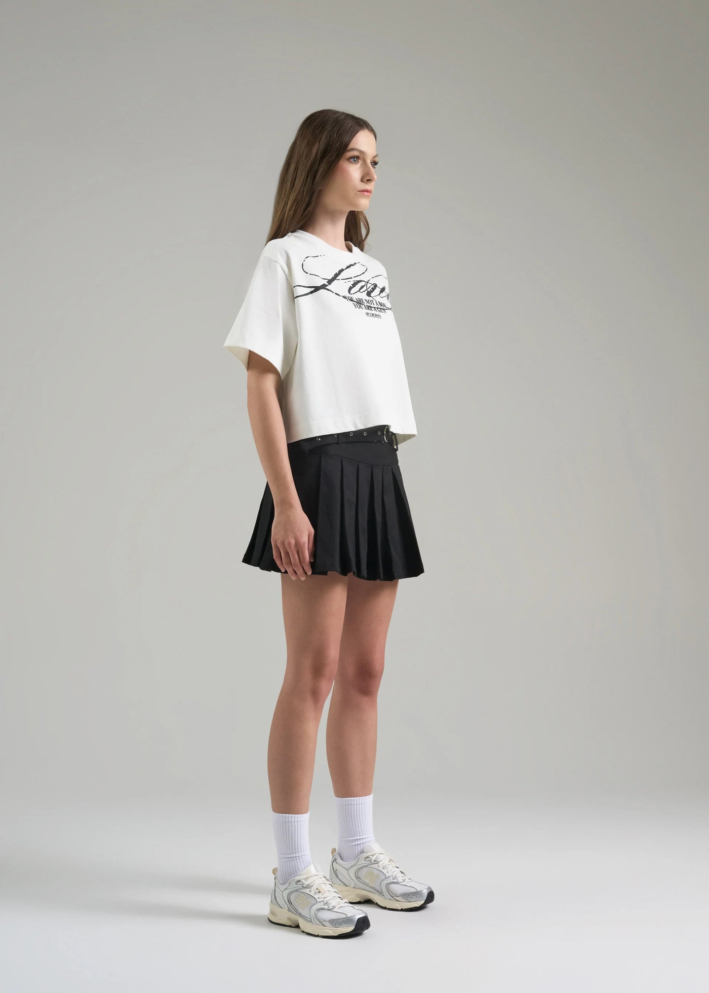 CROP TOP FLOWER WHITE AP CROWN