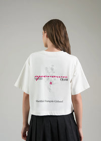 CROP TOP FLOWER WHITE AP CROWN