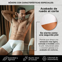 BOXER MEDIO WHITE FINE CUT BLANCO
