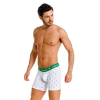 BOXER MEDIO RETRO BLANCO BLANCO