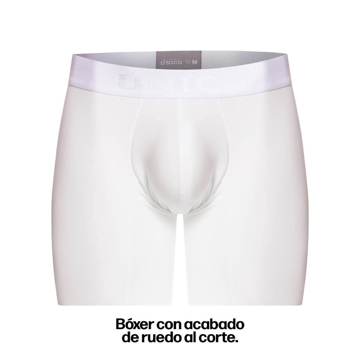 BOXER MEDIO WHITE FINE CUT BLANCO