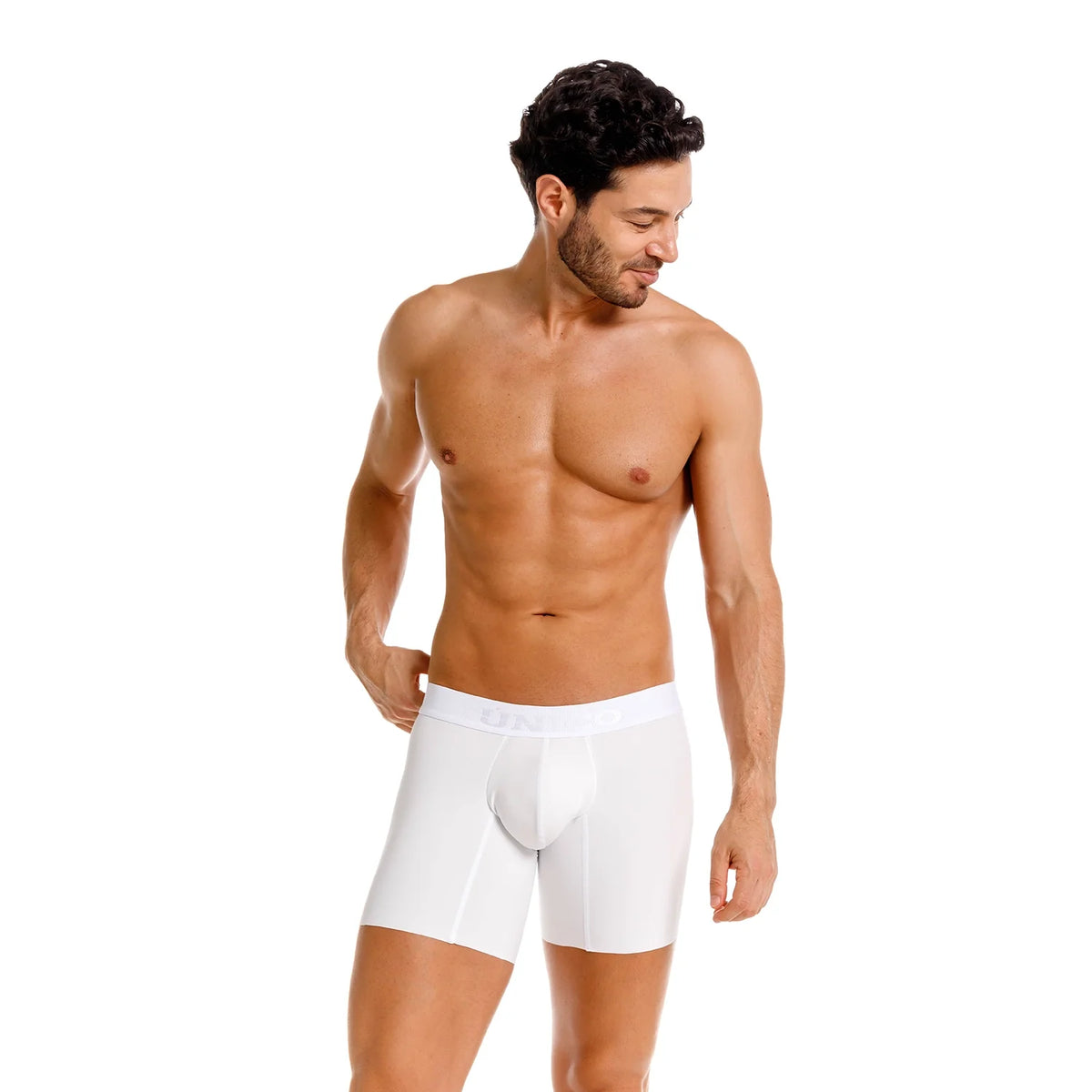 BOXER MEDIO WHITE FINE CUT BLANCO
