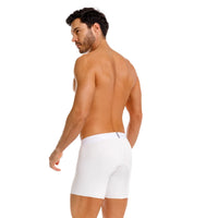 BOXER MEDIO WHITE FINE CUT BLANCO