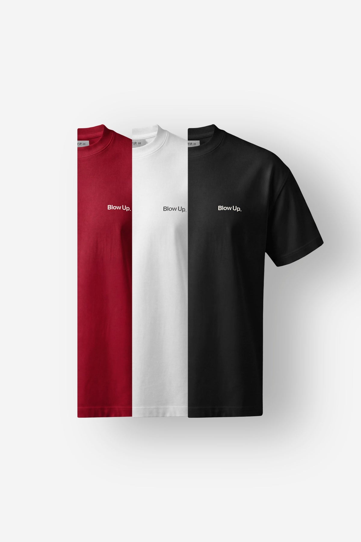 3 PACK BLOW UP Classic Fit T-Shirt Black