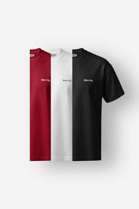 3 PACK BLOW UP Classic Fit T-Shirt Black