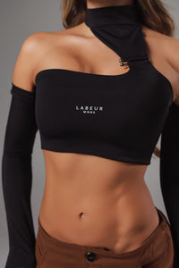TOP VELOUTE NEGRO LABEUR