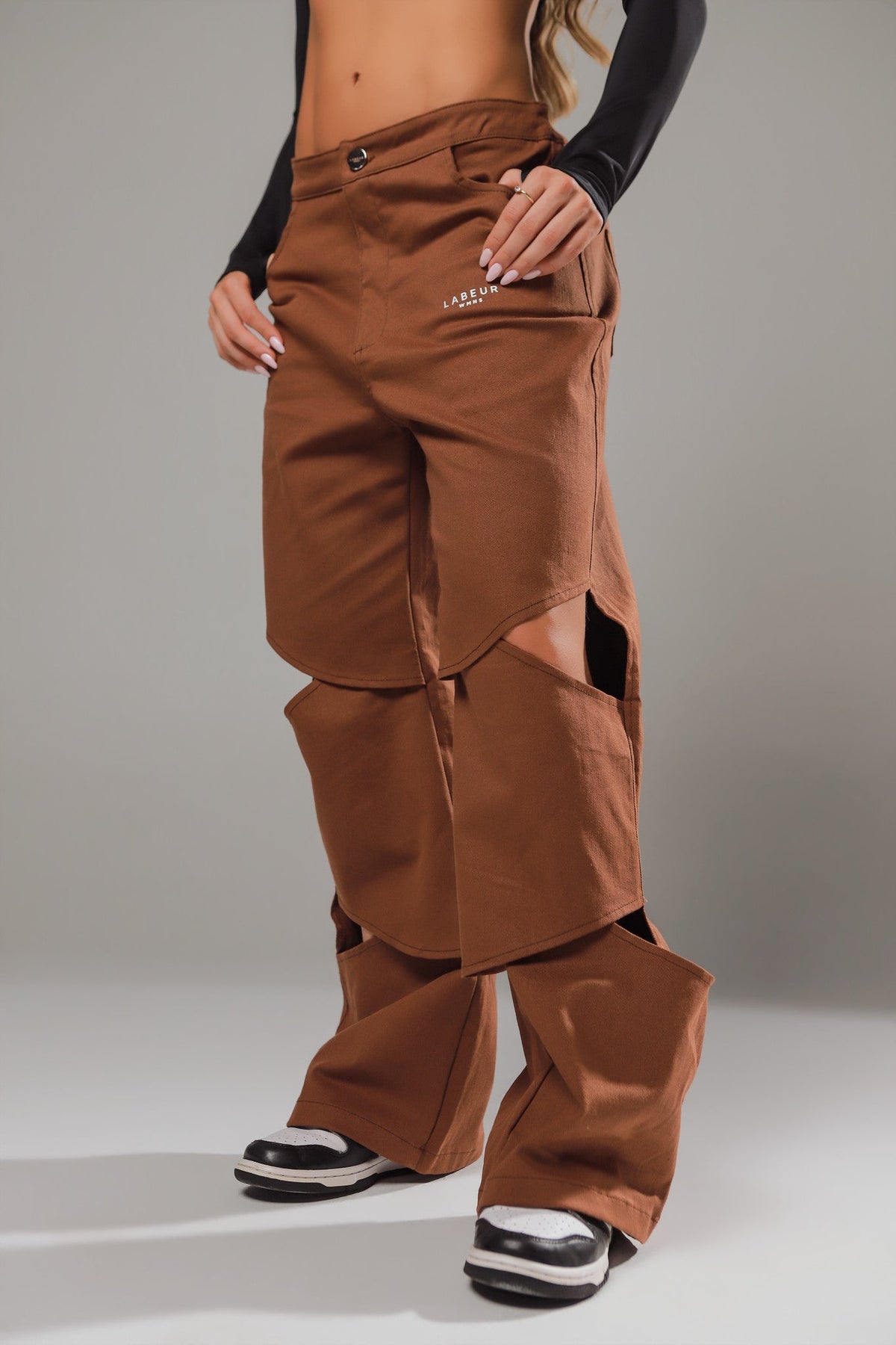 PANTALON GRATEUR CAFE LABEUR
