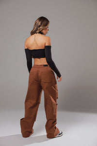 PANTALON GRATEUR CAFE LABEUR