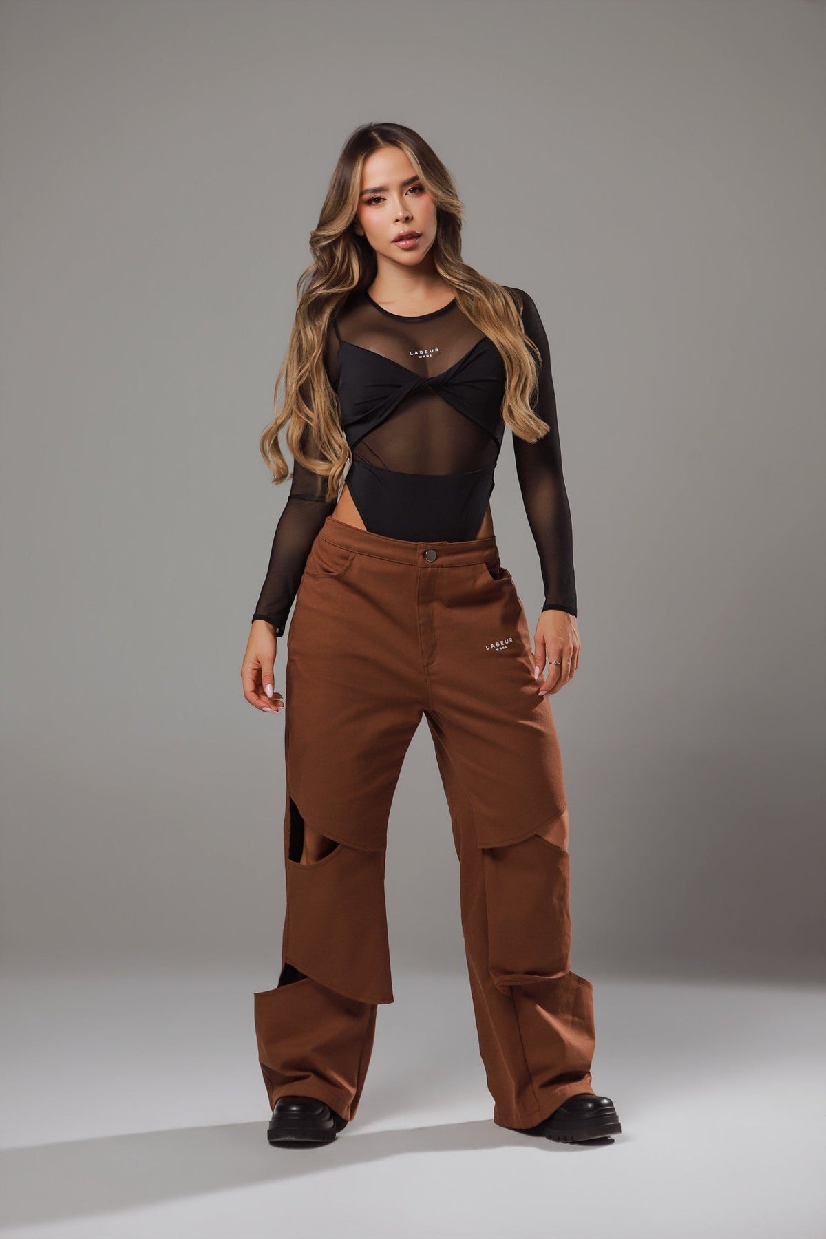 PANTALON GRATEUR CAFE LABEUR