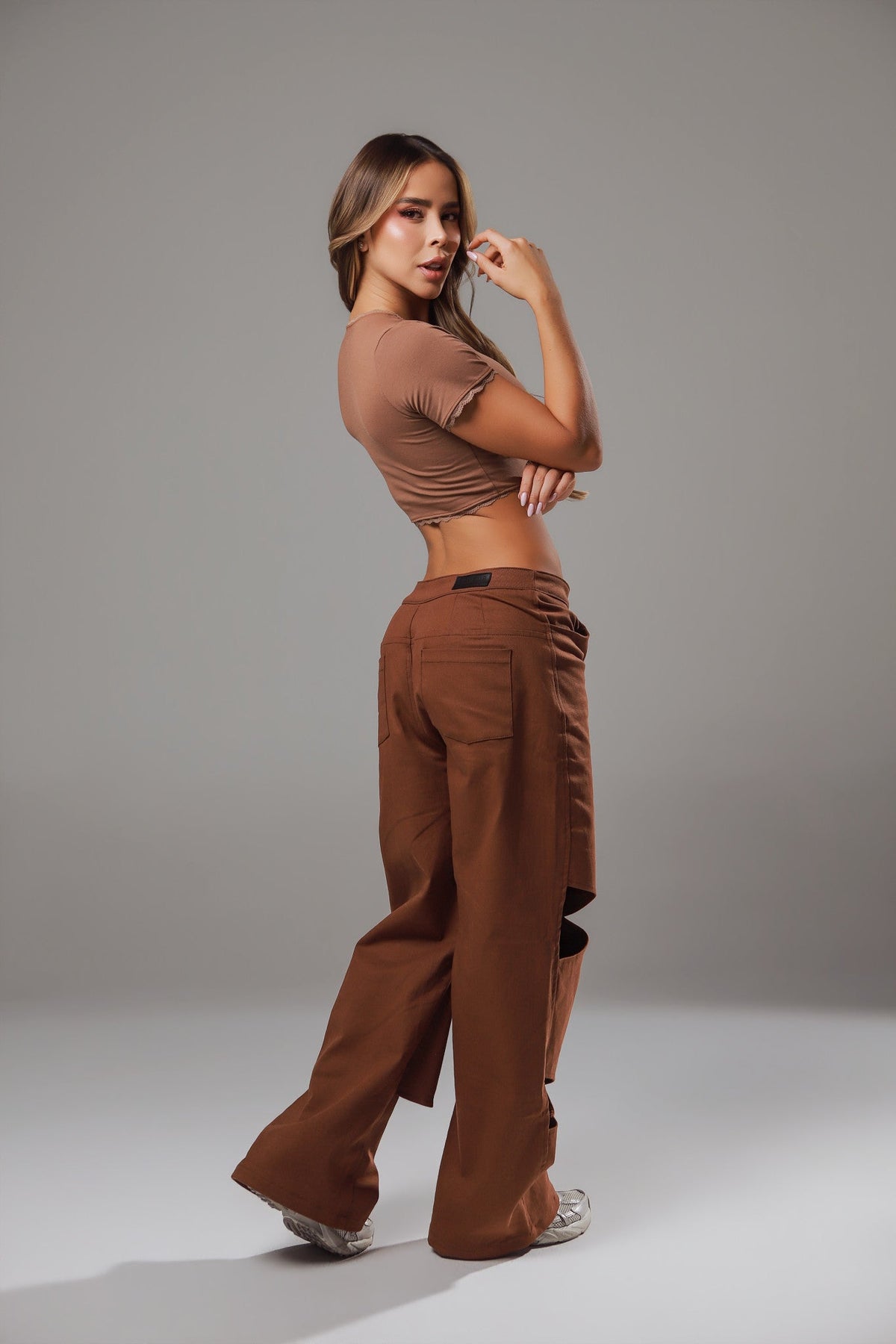 PANTALON GRATEUR CAFE LABEUR