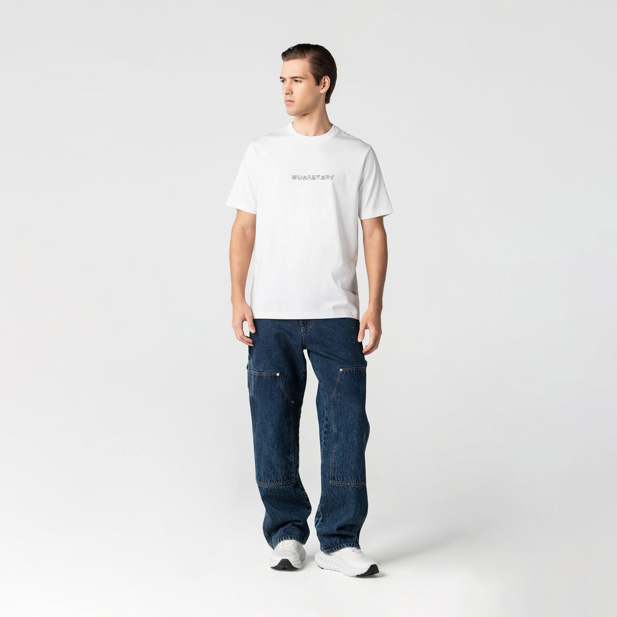 CAMISETA MONASTERY ECLIPSAR T-SHIRT MEN WHITE S/CH