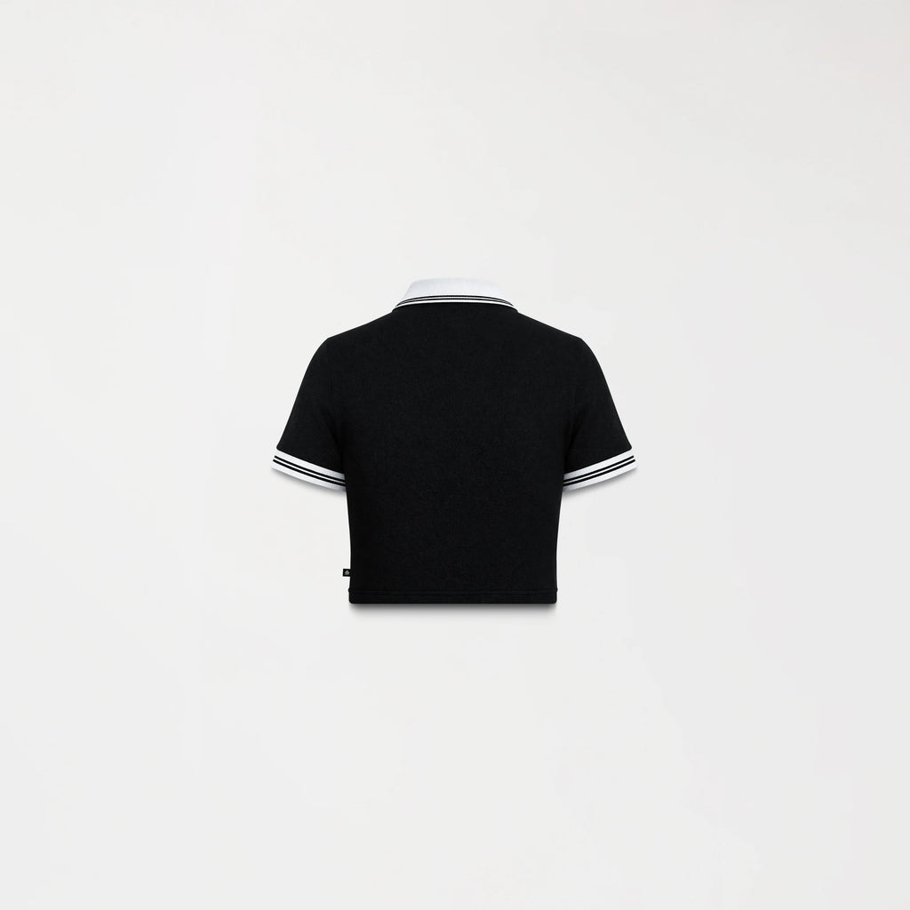 CROP TOP POLO MONASTERY ELENTH NEGRO