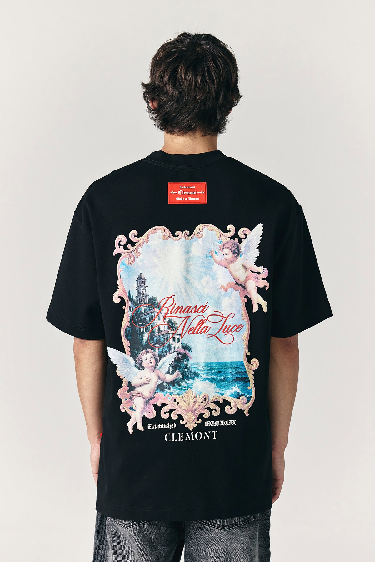 CAMISETA CLEMONT OVERSIZED HOMBRE ECCELLENZA BLACK