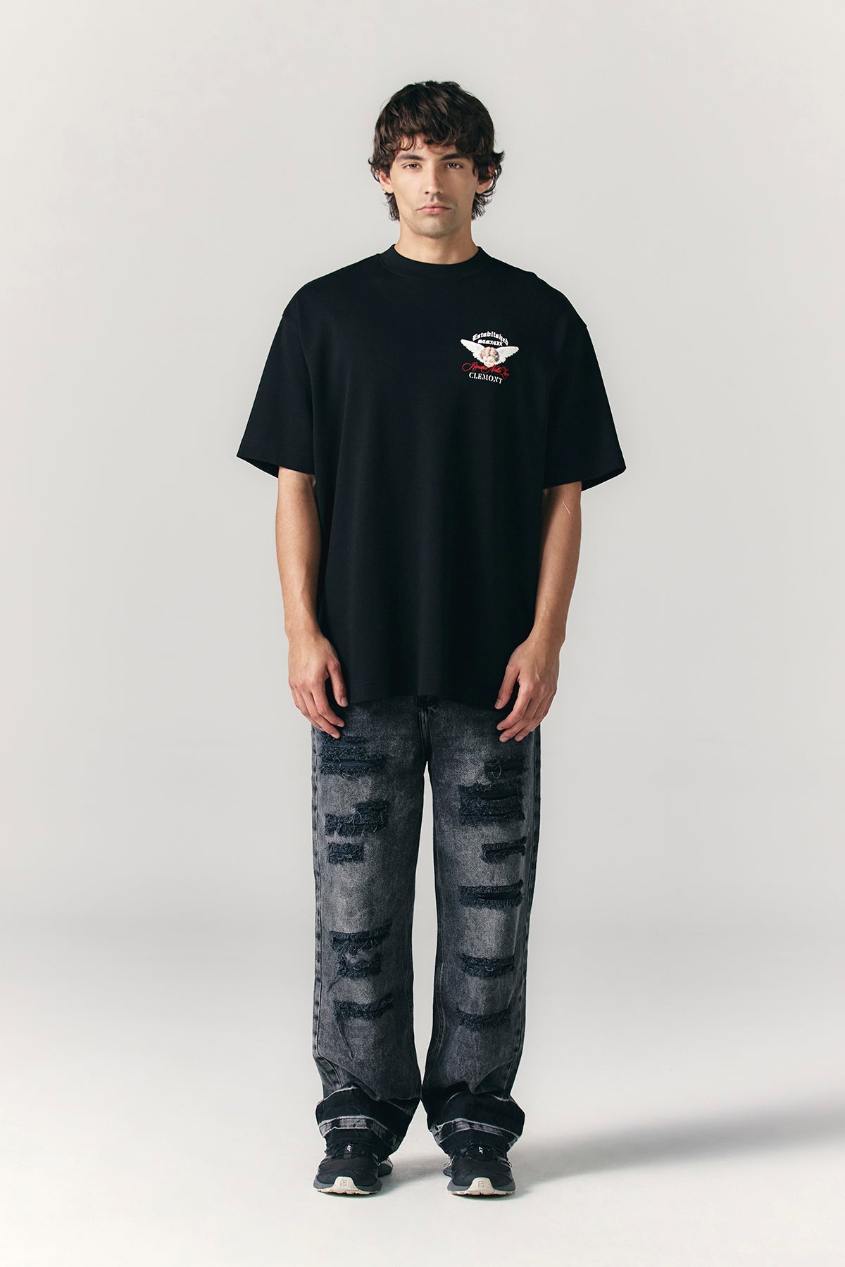 CAMISETA CLEMONT OVERSIZED HOMBRE ECCELLENZA BLACK