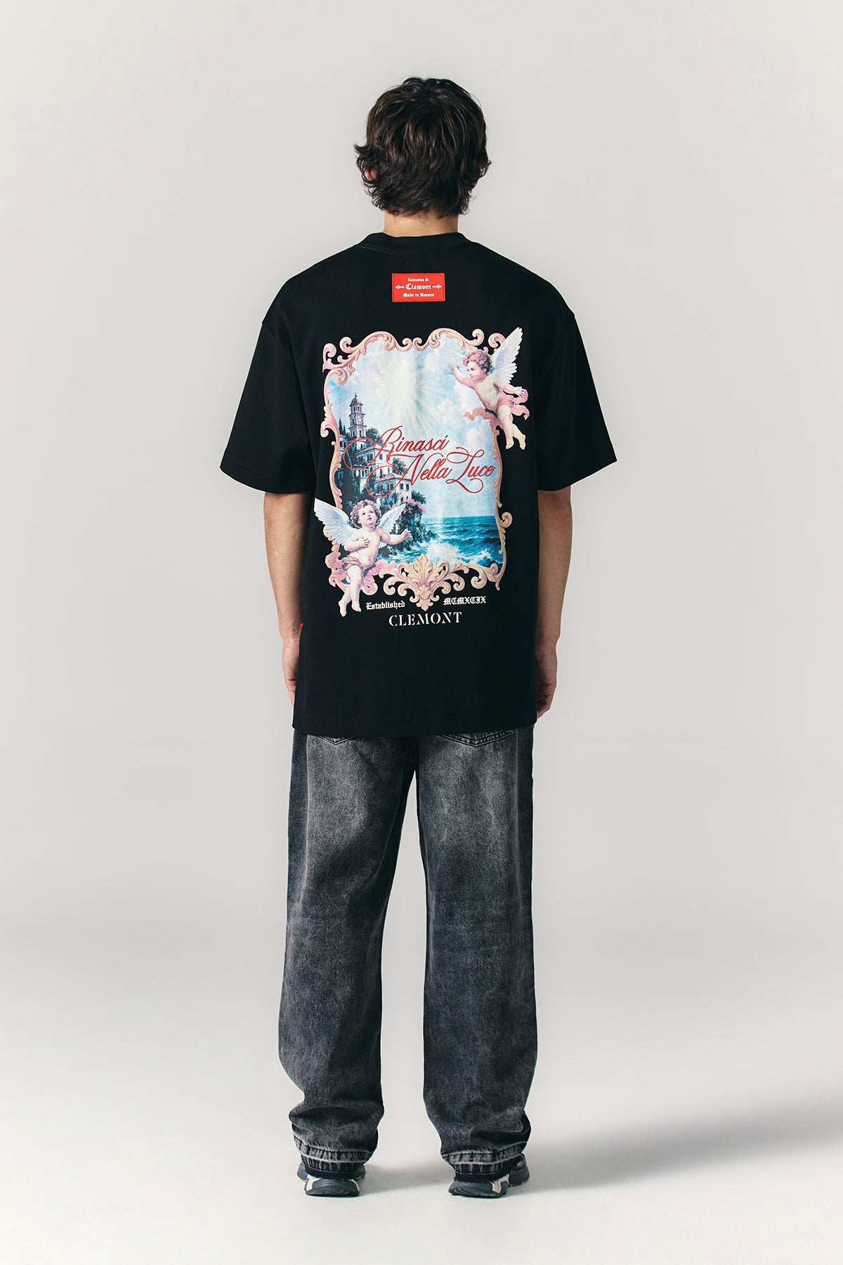 CAMISETA CLEMONT OVERSIZED HOMBRE ECCELLENZA BLACK