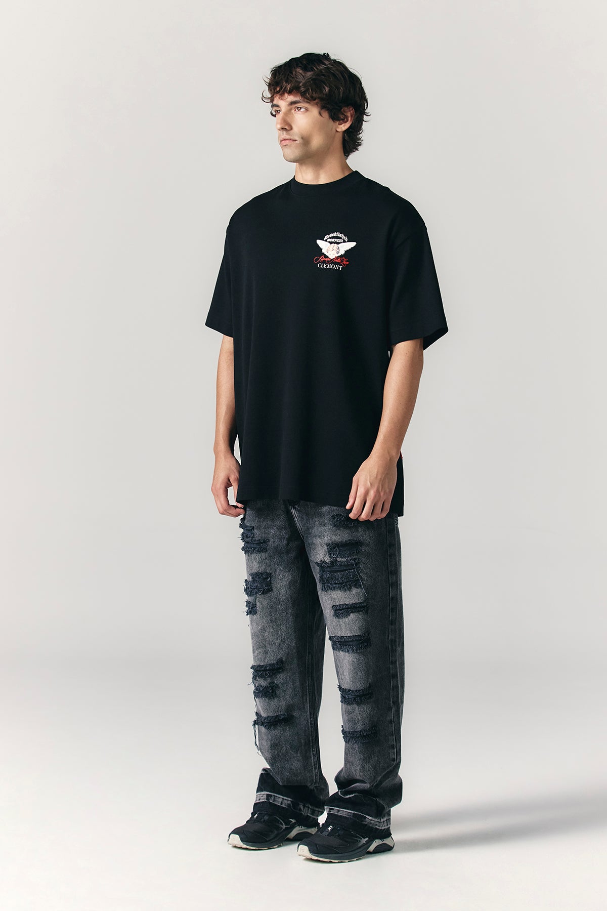 CAMISETA CLEMONT OVERSIZED HOMBRE ECCELLENZA BLACK