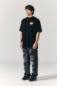 CAMISETA CLEMONT OVERSIZED HOMBRE ECCELLENZA BLACK