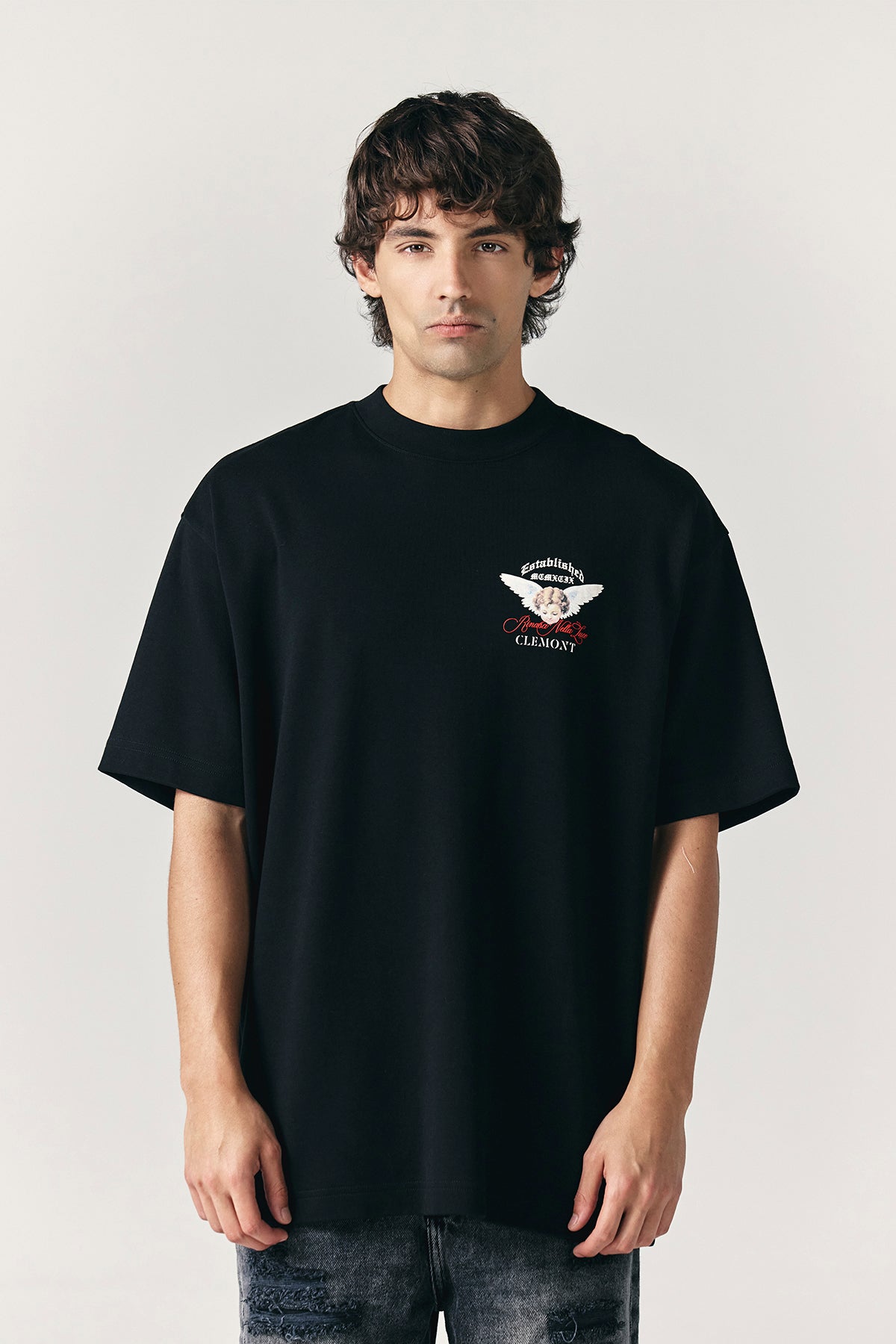 CAMISETA CLEMONT OVERSIZED HOMBRE ECCELLENZA BLACK