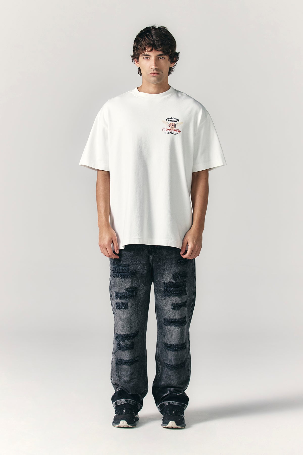 CAMISETA CLEMONT OVERSIZED HOMBRE ECCELLENZA CREM