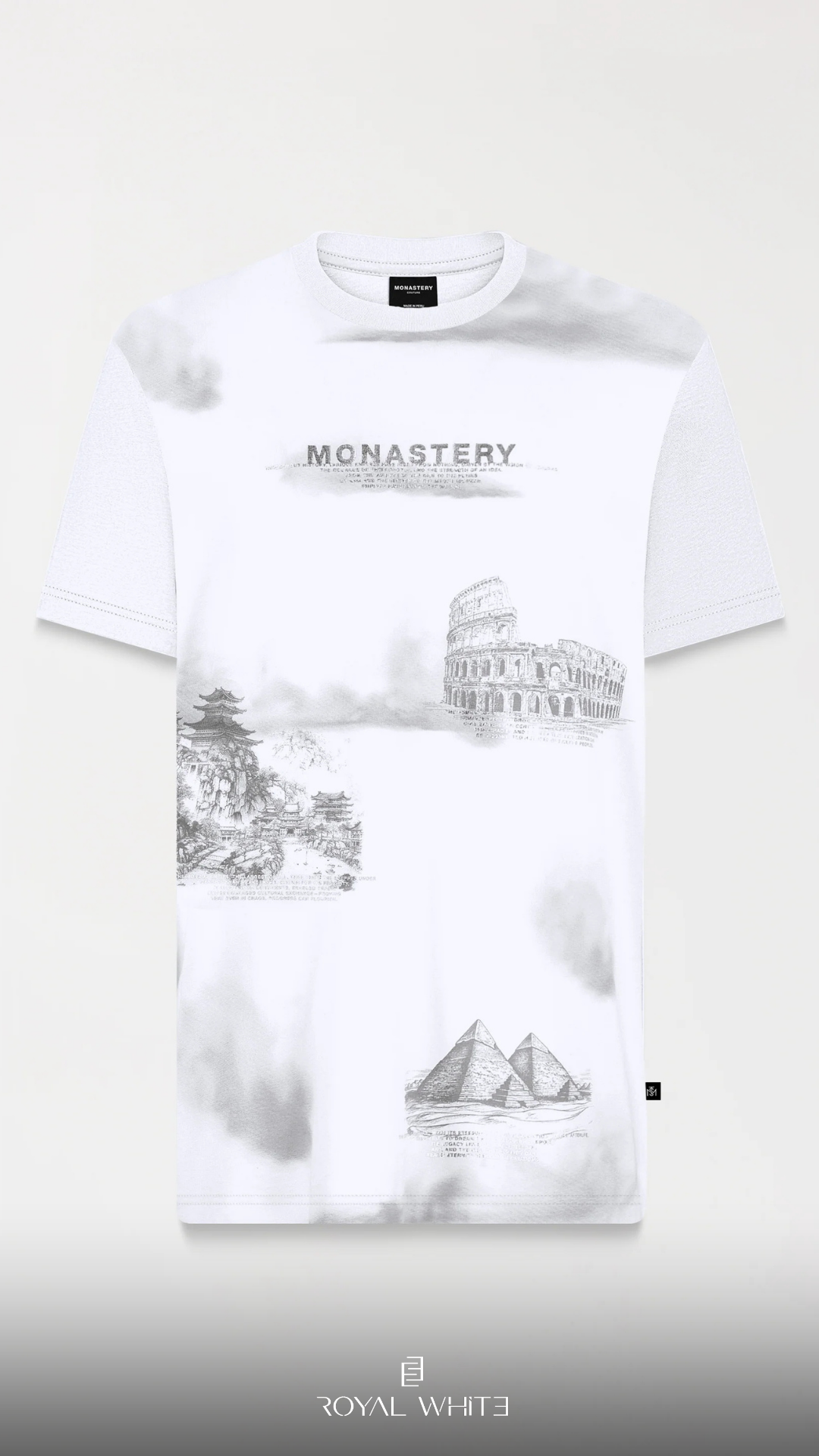 CAMISETA ARCUS MONASTERY WHITE