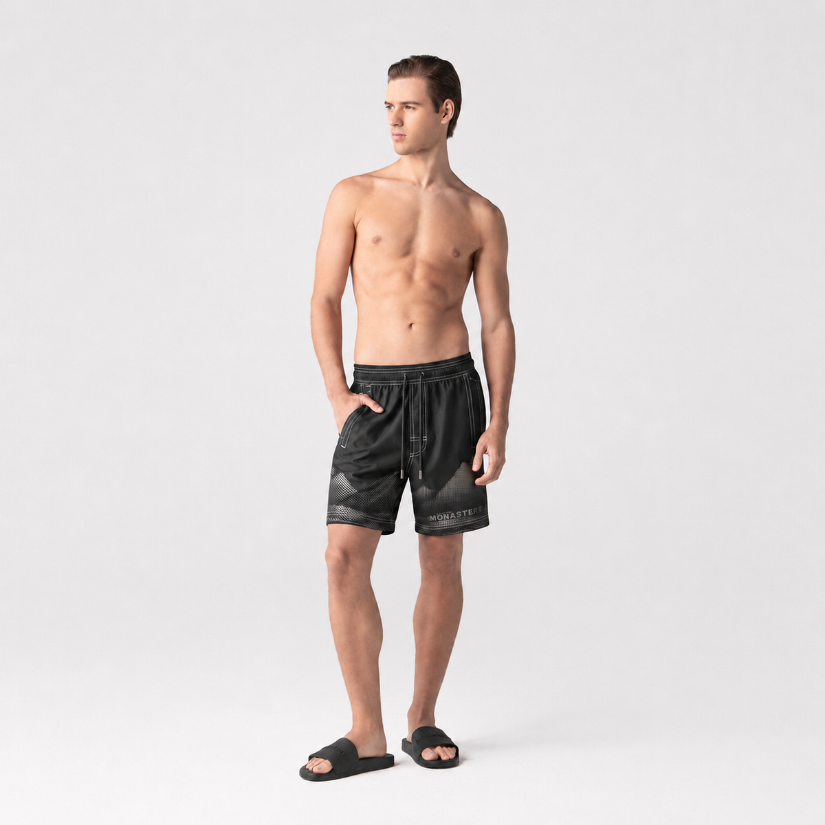 PANTALONETA MONASTERY GINN SWIM SHORT MEN BLACK