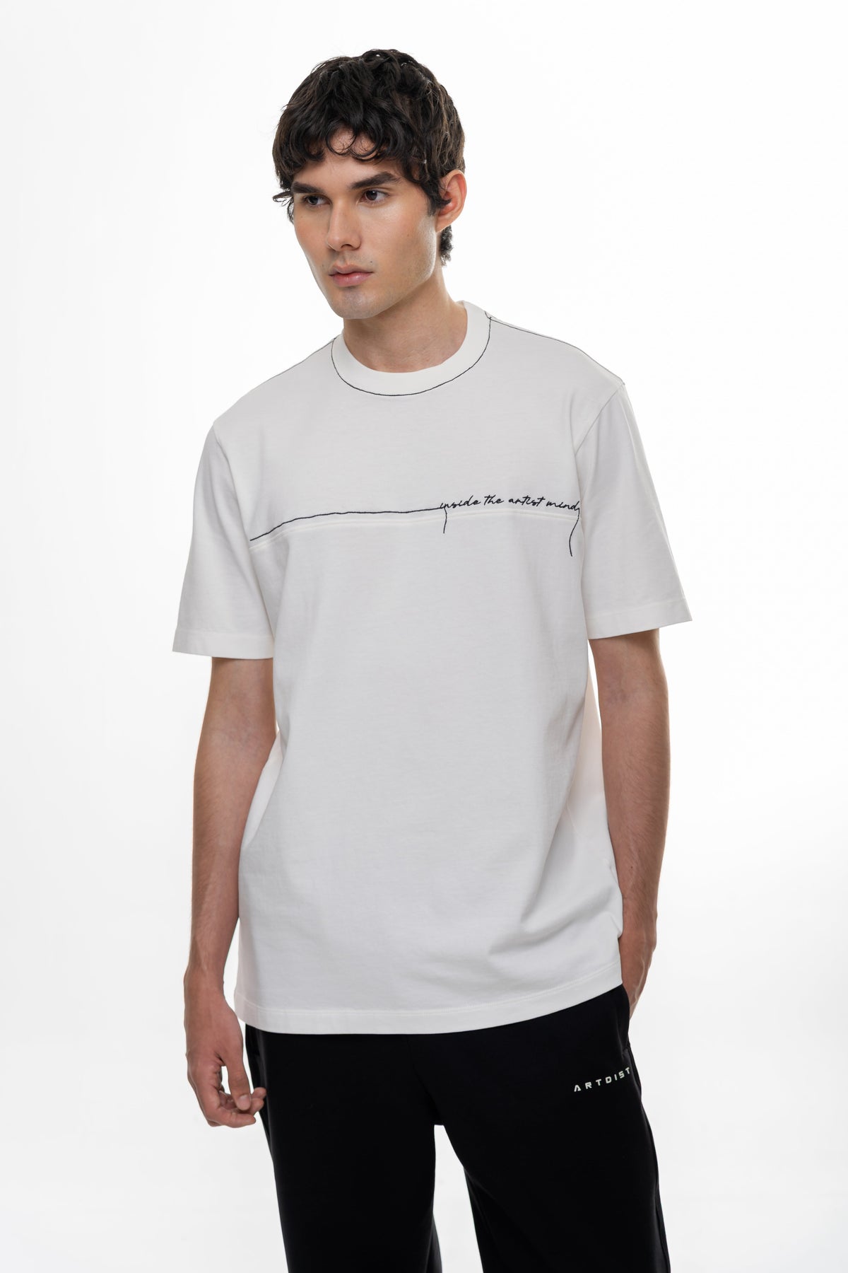 Stroke Ivory T-Shirt | Studio Pieces Collection | Artdist