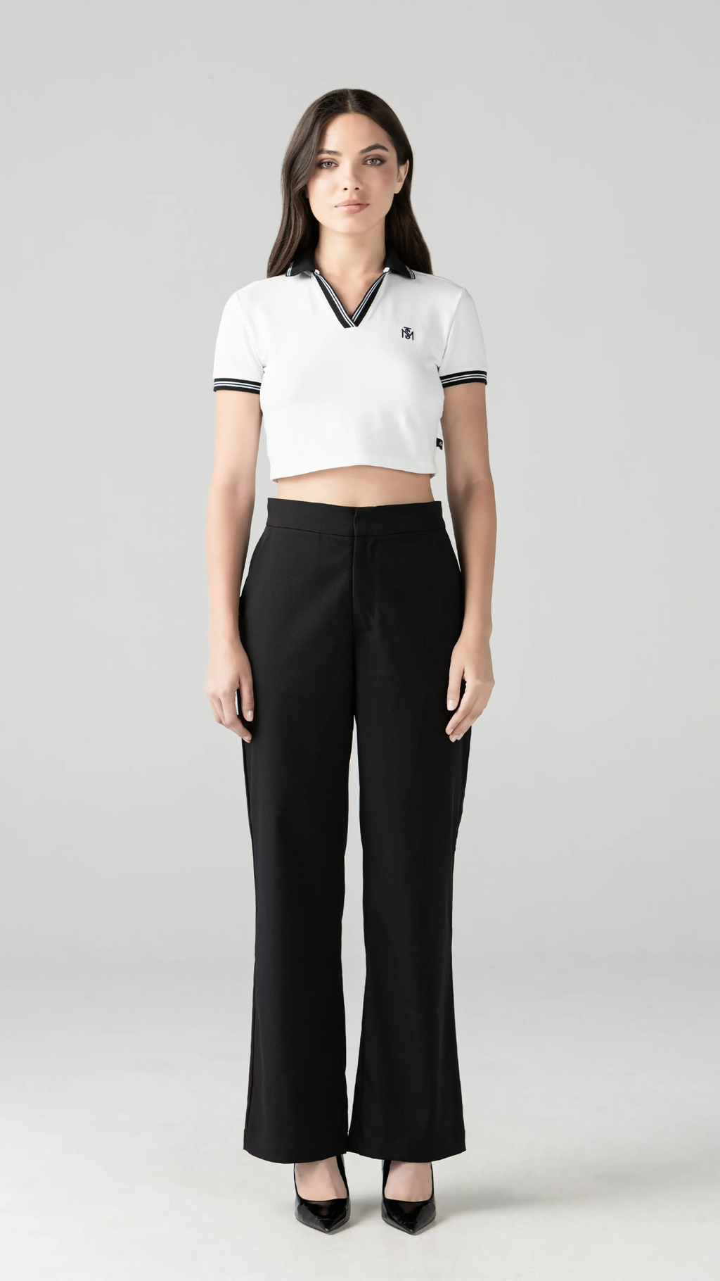 CROP TOP POLO MONASTERY ELENTH BLANCO