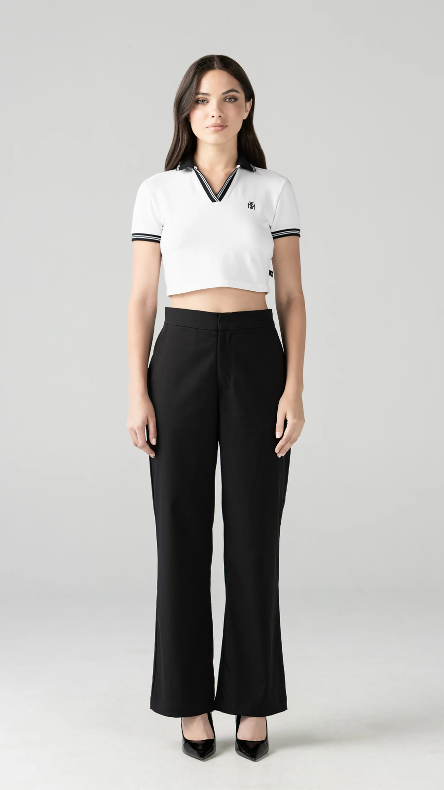 CROP TOP POLO MONASTERY ELENTH BLANCO