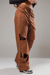 PANTALON GRATEUR CAFE LABEUR