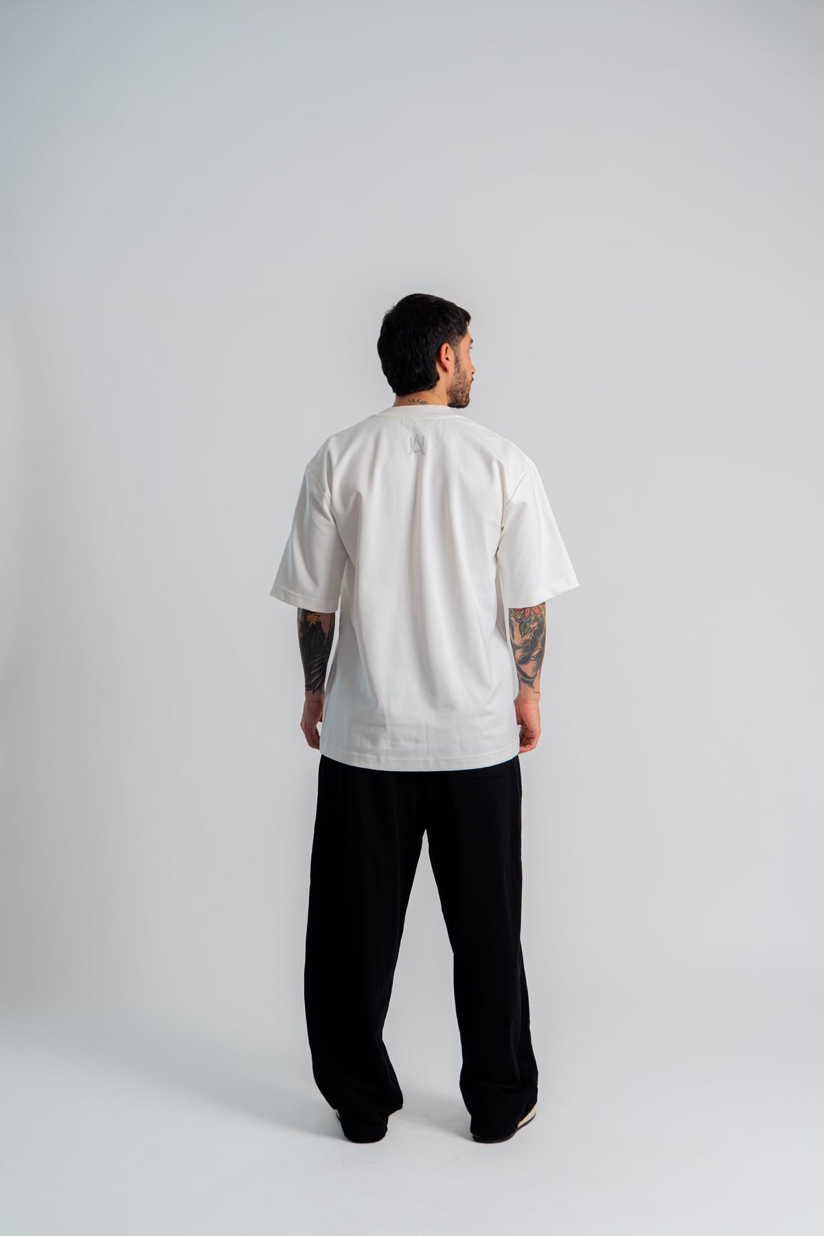 Aurum Overzized White Line T-Shirt