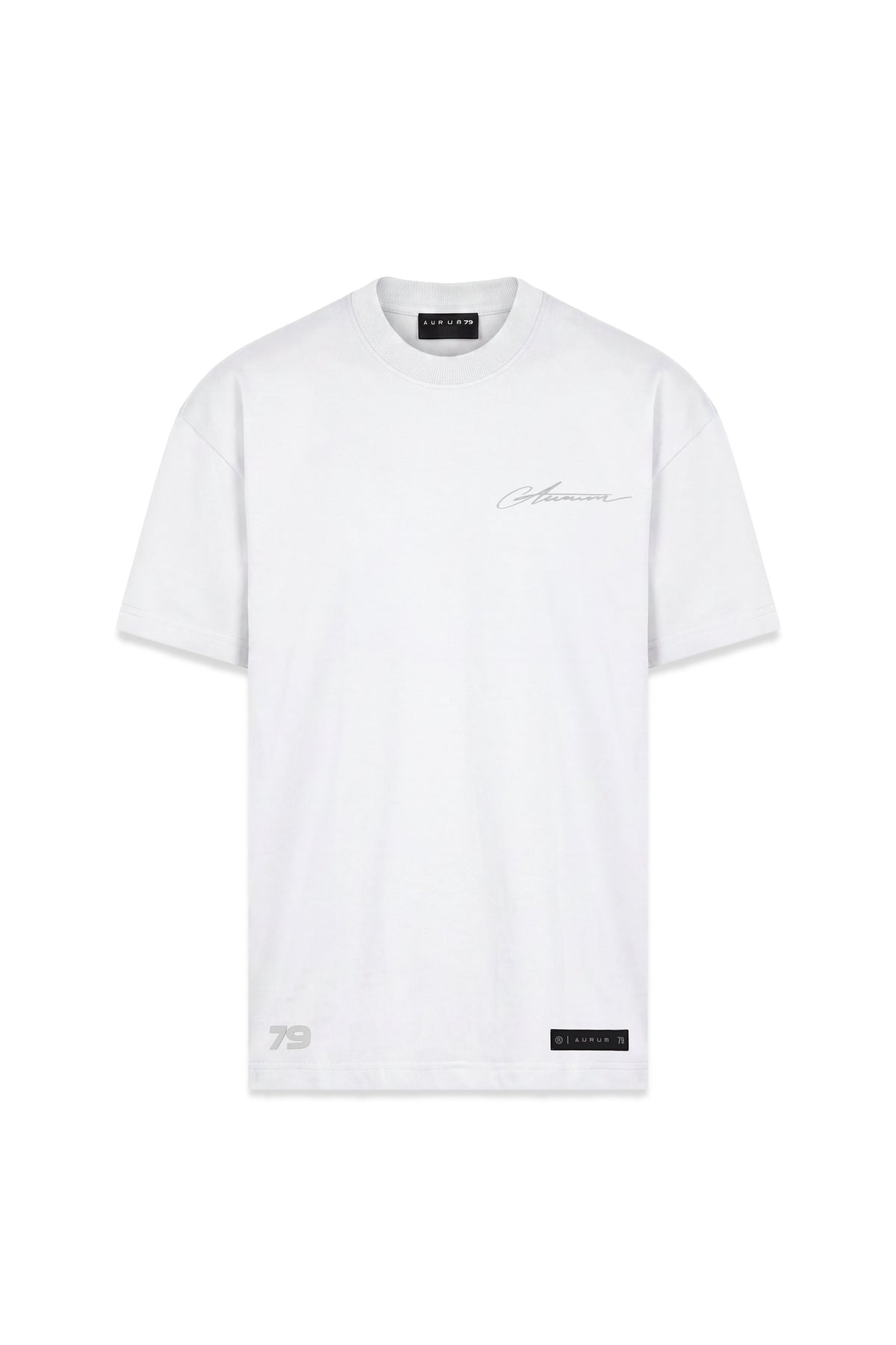 Aurum Overzized White Line T-Shirt
