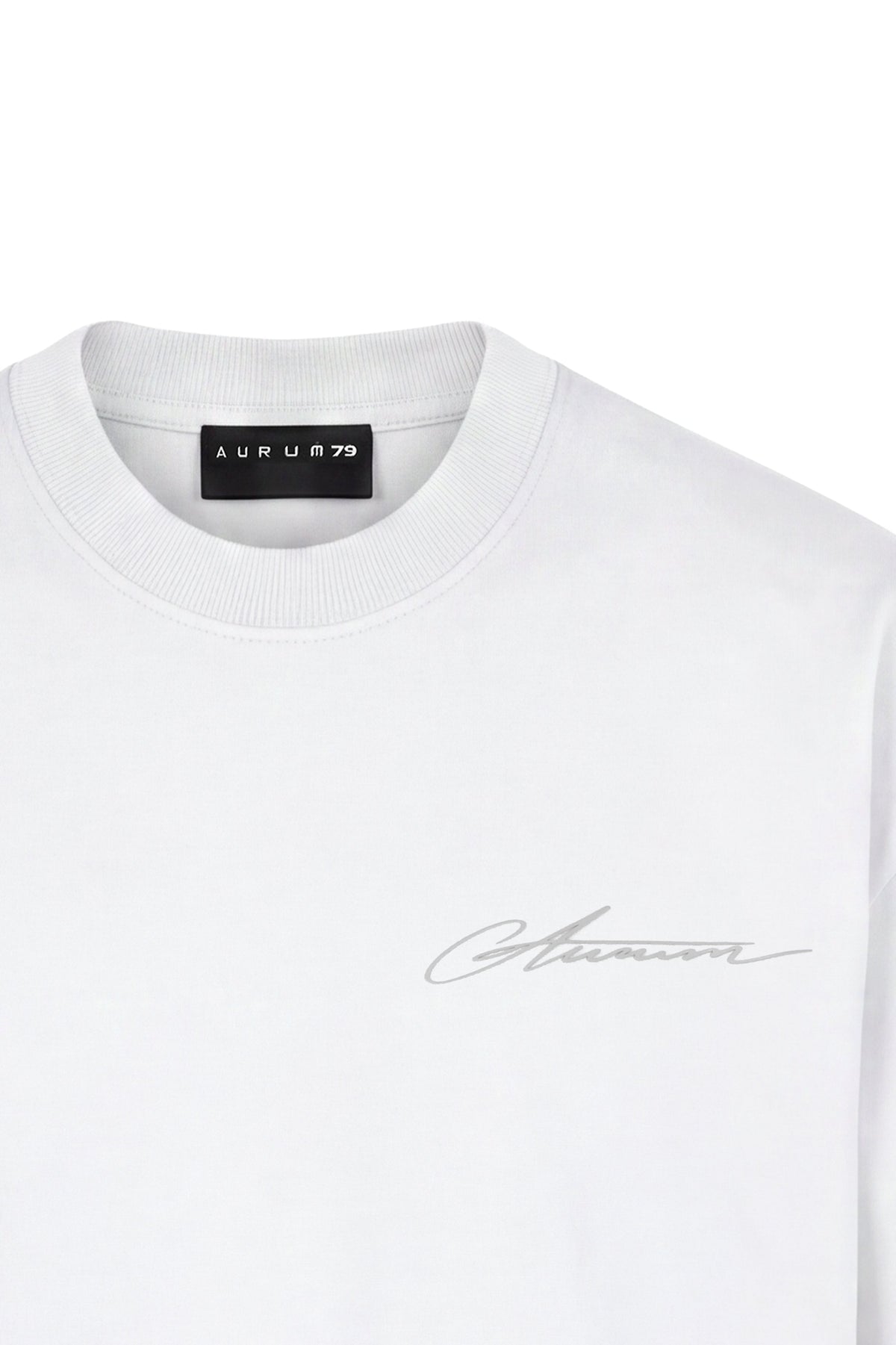 Aurum Overzized White Line T-Shirt