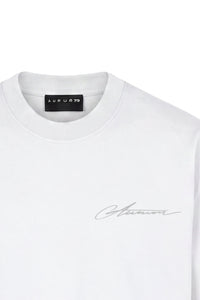 Aurum Overzized White Line T-Shirt