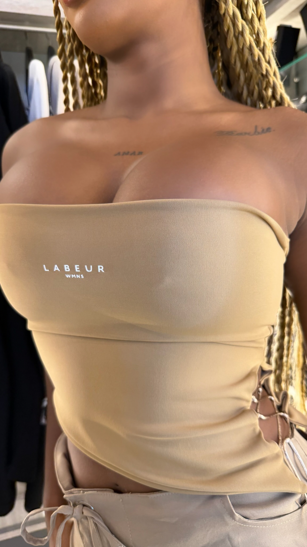 CROP TOP LABEUR AFRODITA CAFEE