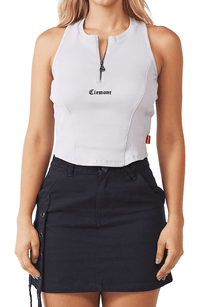 Crop Top Fragile gris mujer | CLEMONT.CO S.A.S.