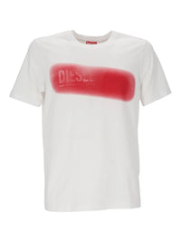 Camiseta  Diesel Logo Printed Distressed T-Shirt