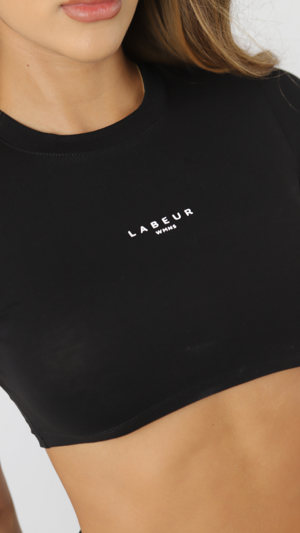 CROP TOP WMNS LABEUR NEGRO