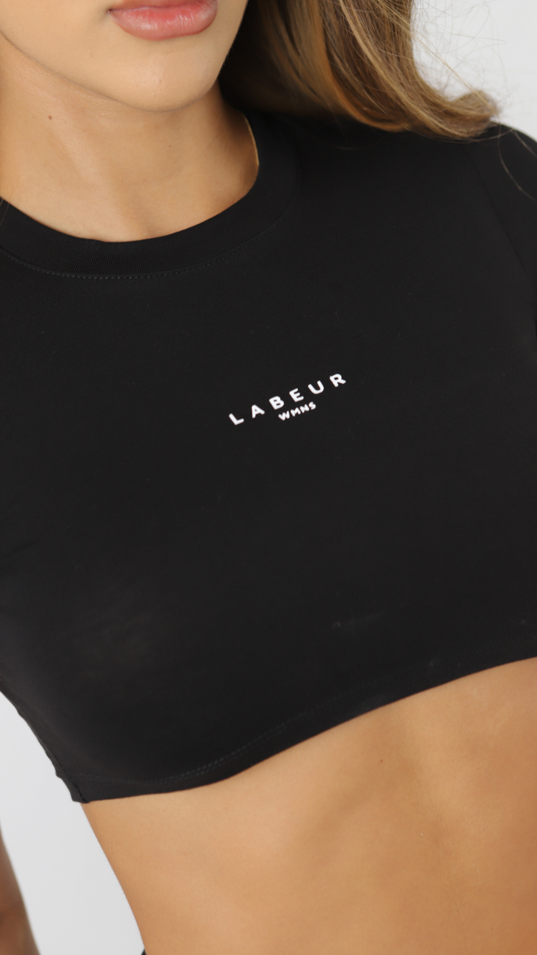 CROP TOP WMNS LABEUR NEGRO