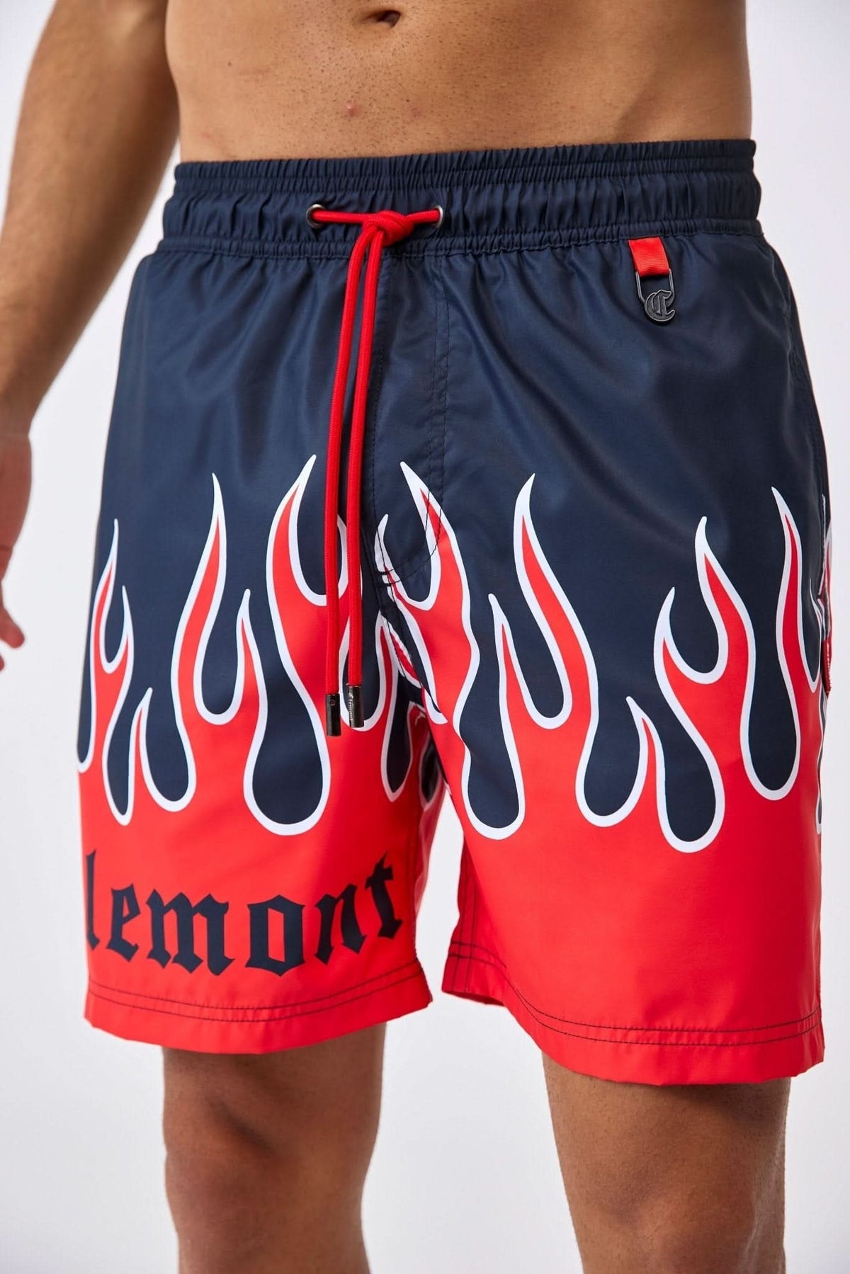 PANTALONETA MASCULINO PARADIGMA NEGRO/ROJO CLEMONT