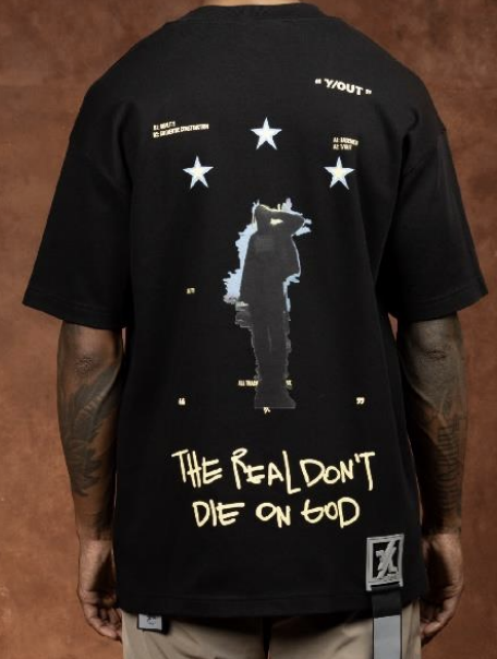 CAMISETA Y/OUT THE REAL NEGRA